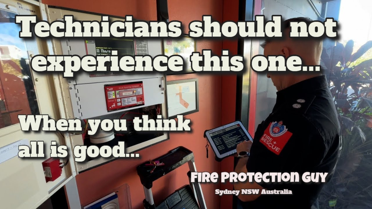 No fire technician should experience this in Australia. Fire & Rescue attended 3 times.