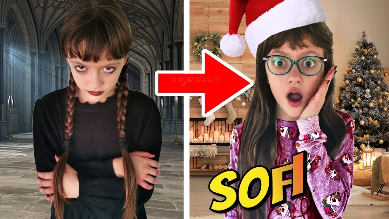 MERCOLEDÌ SI TRASFORMA IN SOFI CHE RITORNA NORMALE A NATALE! ☠️ Storia di Natale