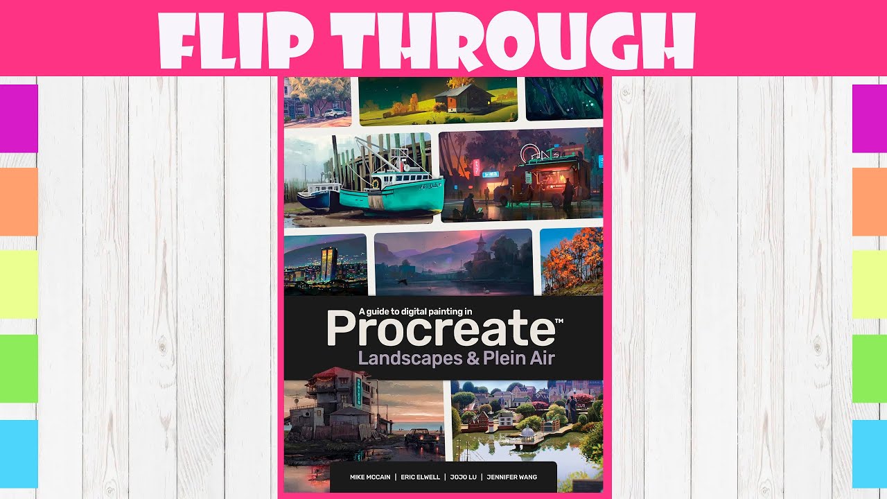 A guide to digital painting in PROCREATE landscapes and plein air (flip through)