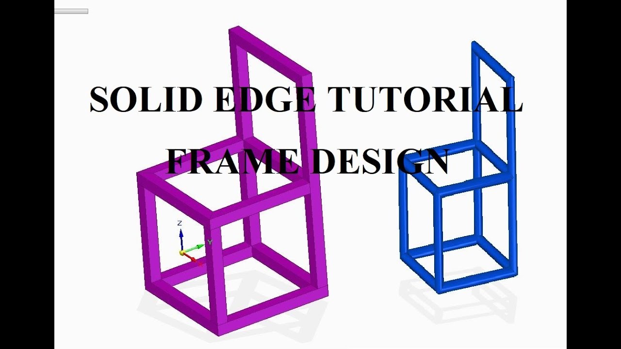 #74 solid edge frame tutorial | Frame design in solid edge st10