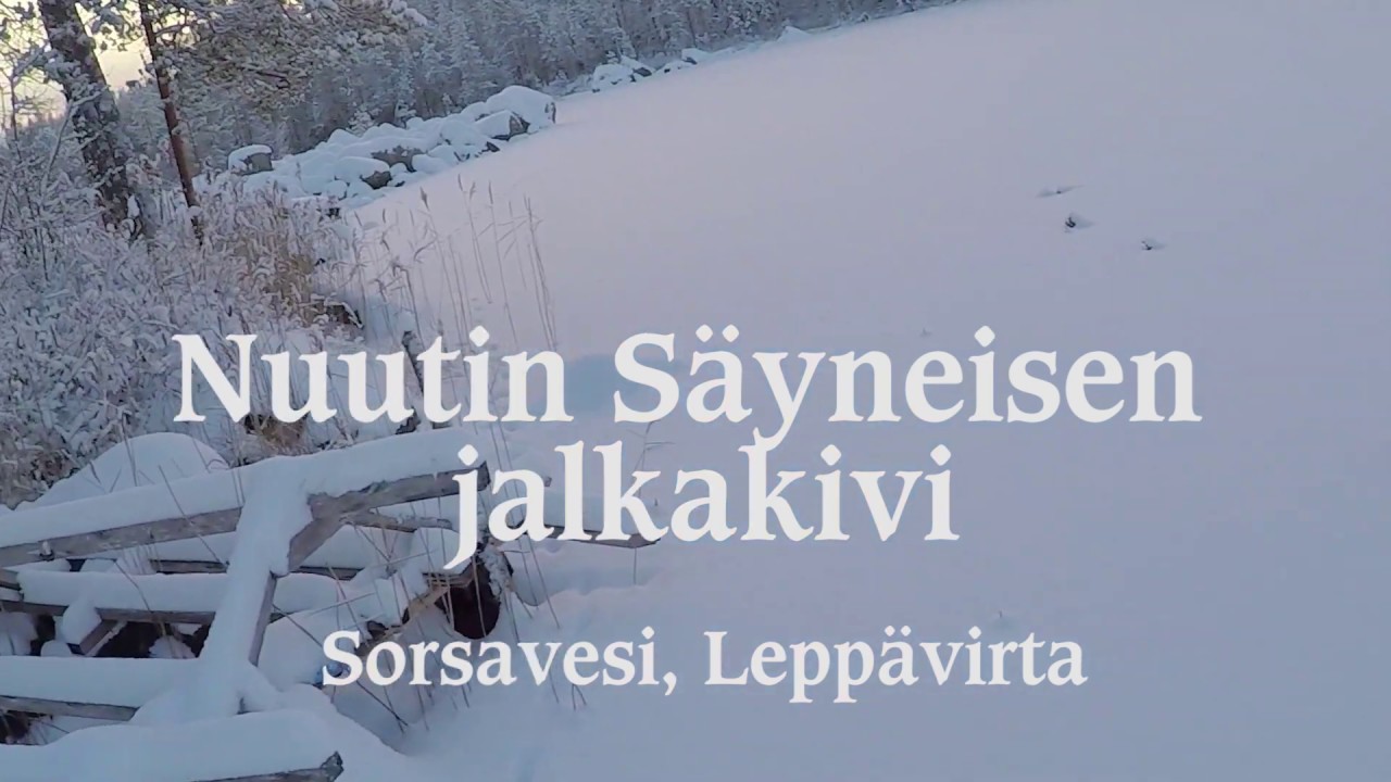 Nuutin S&auml;yneisen jalkakivi, Sorsavesi, Lepp&auml;virta