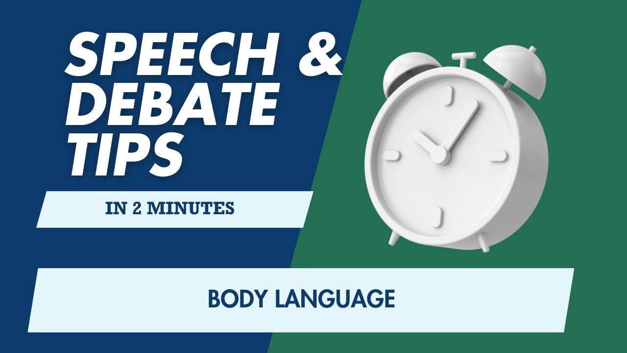 Speech and Debate Tips: Body Language