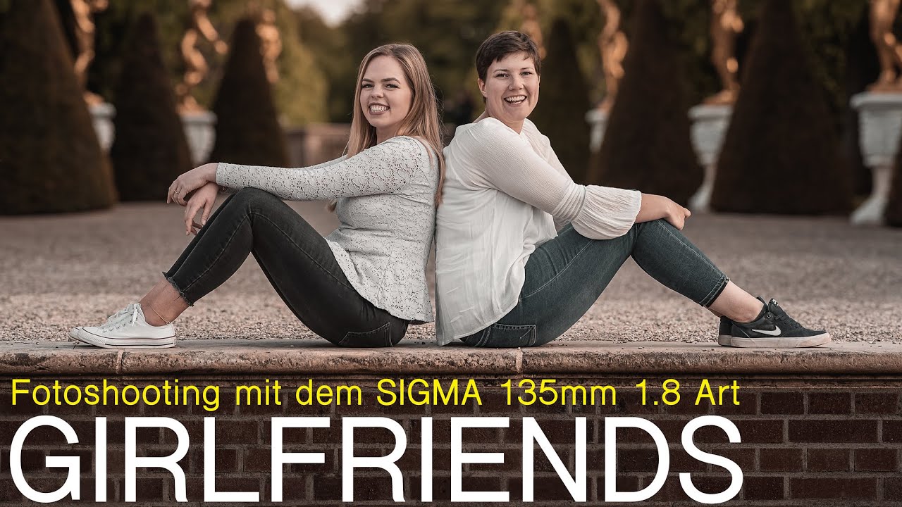 Girlfriends - Fotoshooting mit dem Sigma 135mm. Herrenhäuser Gärten Hannover. Behind the Scenes