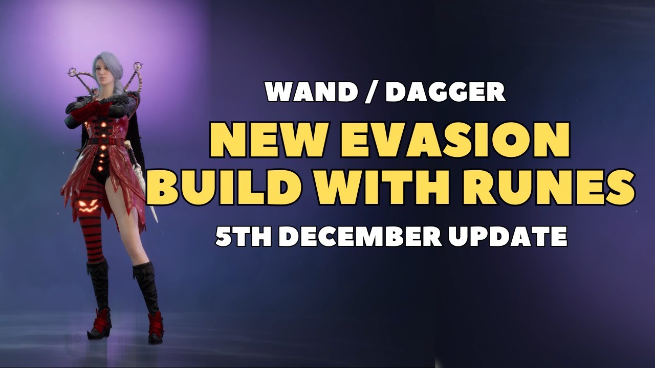 Wand Dagger Evasion Build With Runes Throne and Liberty 5 December Update