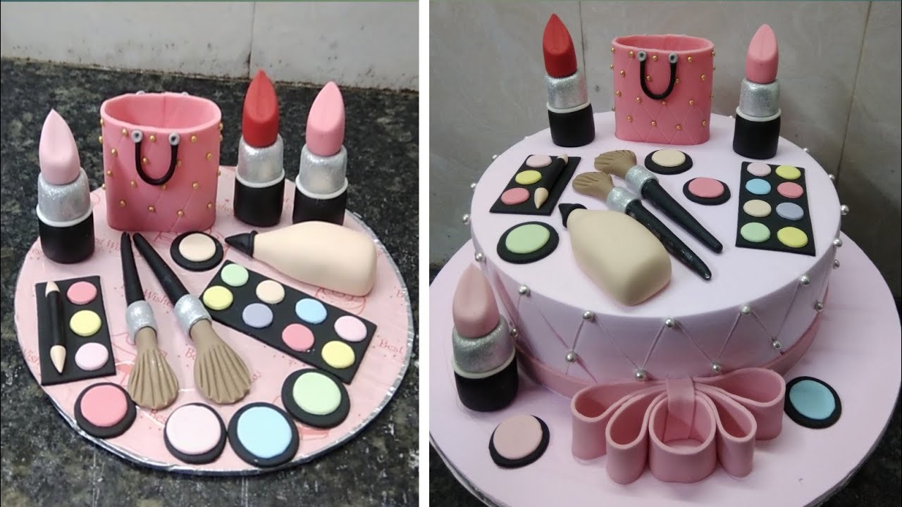 Makeup Cake Kaishe Banate Hai |Makeup Cake Design |Makeup Cake Recipe |Makeup Cake