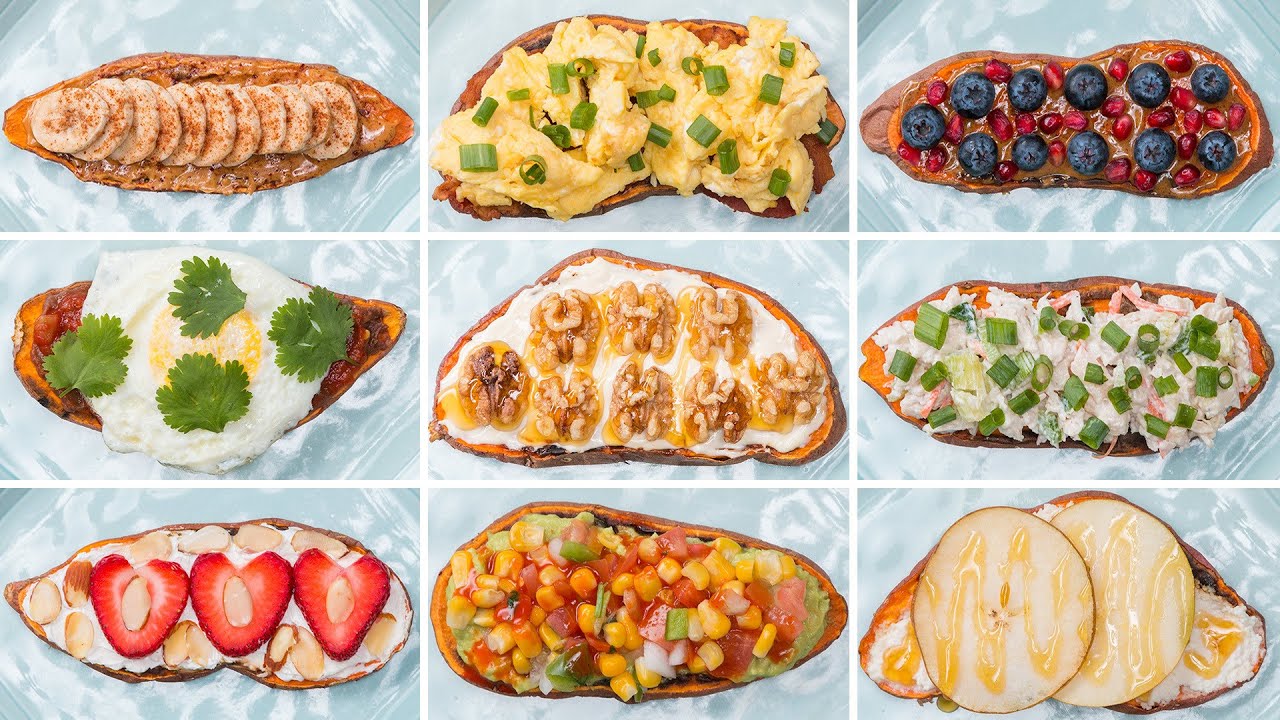 Sweet Potato Toast 9 Ways