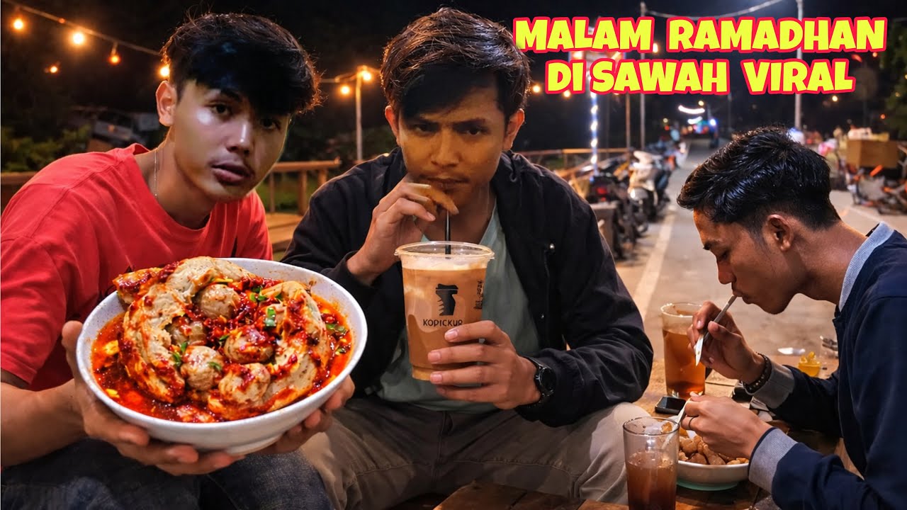 DITEMPAT YANG VIRAL KAMI SERU SERUAN CARI TEMPAT NGOPI DAN NGEBAKSO DI MALAM RAMADHAN 