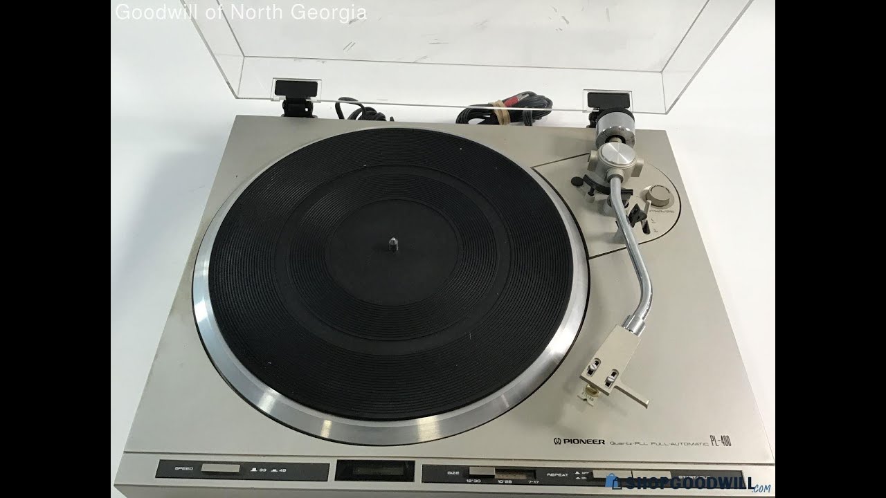 Pioneer PL-400 Turntable Unboxing and Inspection Refurb Part 1