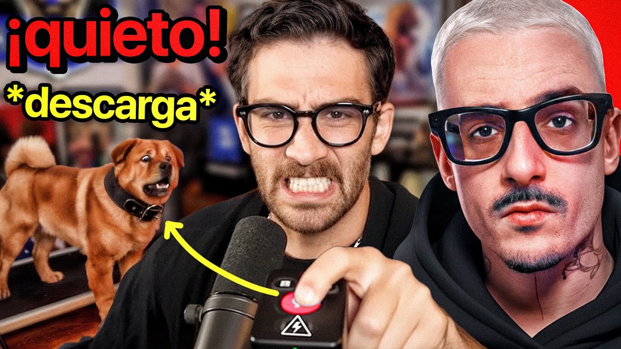 le puso un collar eléctrico a su perro.