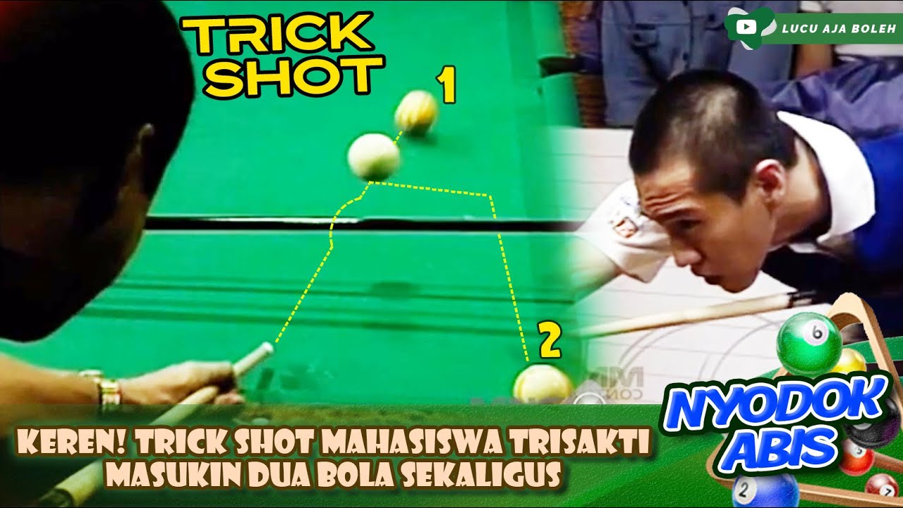 KEREN! TRICK SHOT MAHASISWA TRISAKTI MASUKIN DUA BOLA SEKALIGUS - NYODOK ABIS