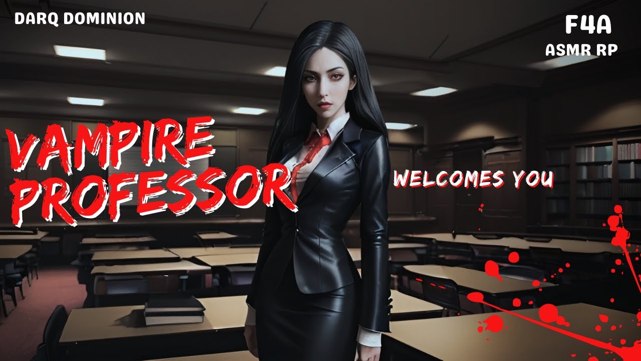 Craving Your Bloodthirsty Vampire Professor| F4A ASMR RP