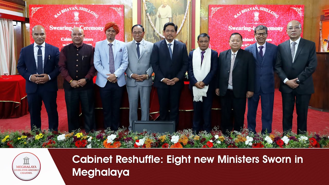 Cabinet Reshuffle Eight new Ministers Sworn in Meghalaya