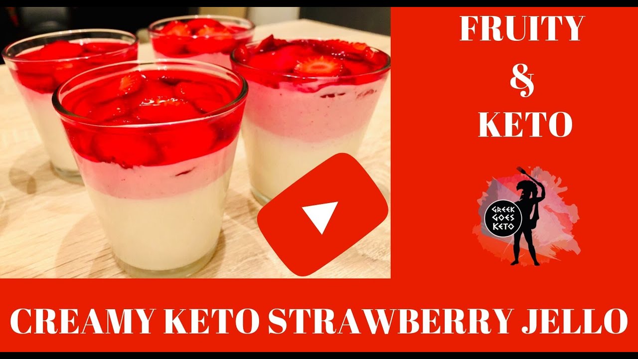 Greek Goes Keto  - Creamy Keto Strawberry Jello