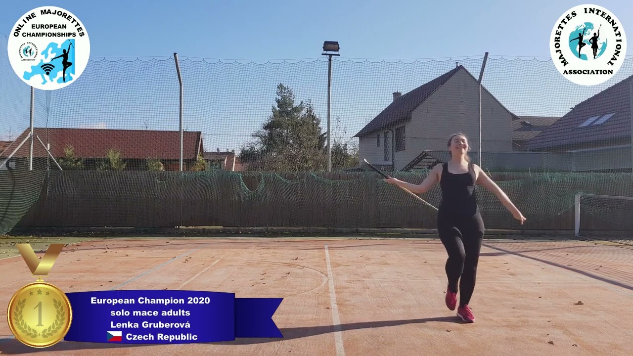 solo mace adults - European Champion 2020 - Lenka Gruberová