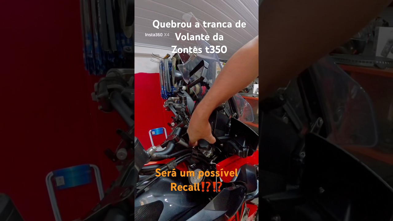 Quebrou a tranca do guid&atilde;o da zontes t350x, cada viagem um problema&hellip;&hellip; @zontesdobrasil