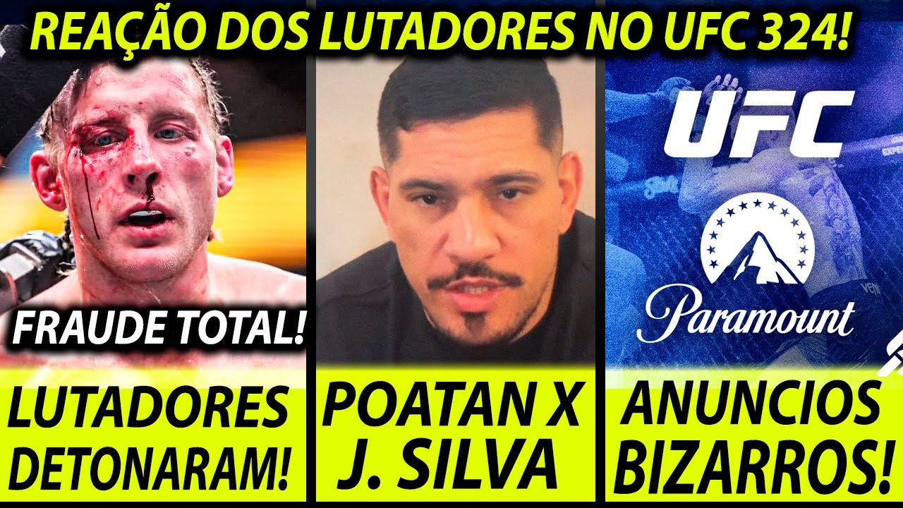 🚨LUTADORES DET0NAM PADDY PIMBLETT APÓS UFC 324! JEAN SILVA RESPONDE ARNOLD ALLEN! POATAN e TSARUKYAN