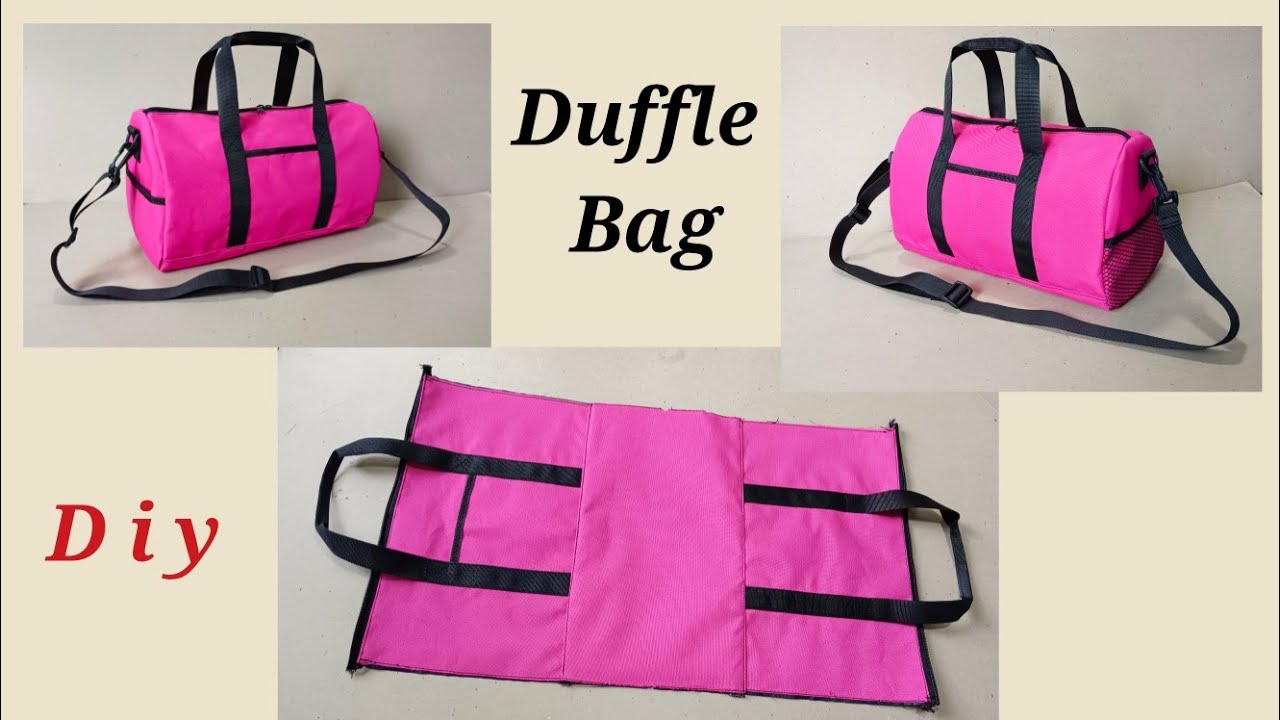 DUFFLE BAG SEWING TUTORIAL / BAG DIY FOR BEGINNERS