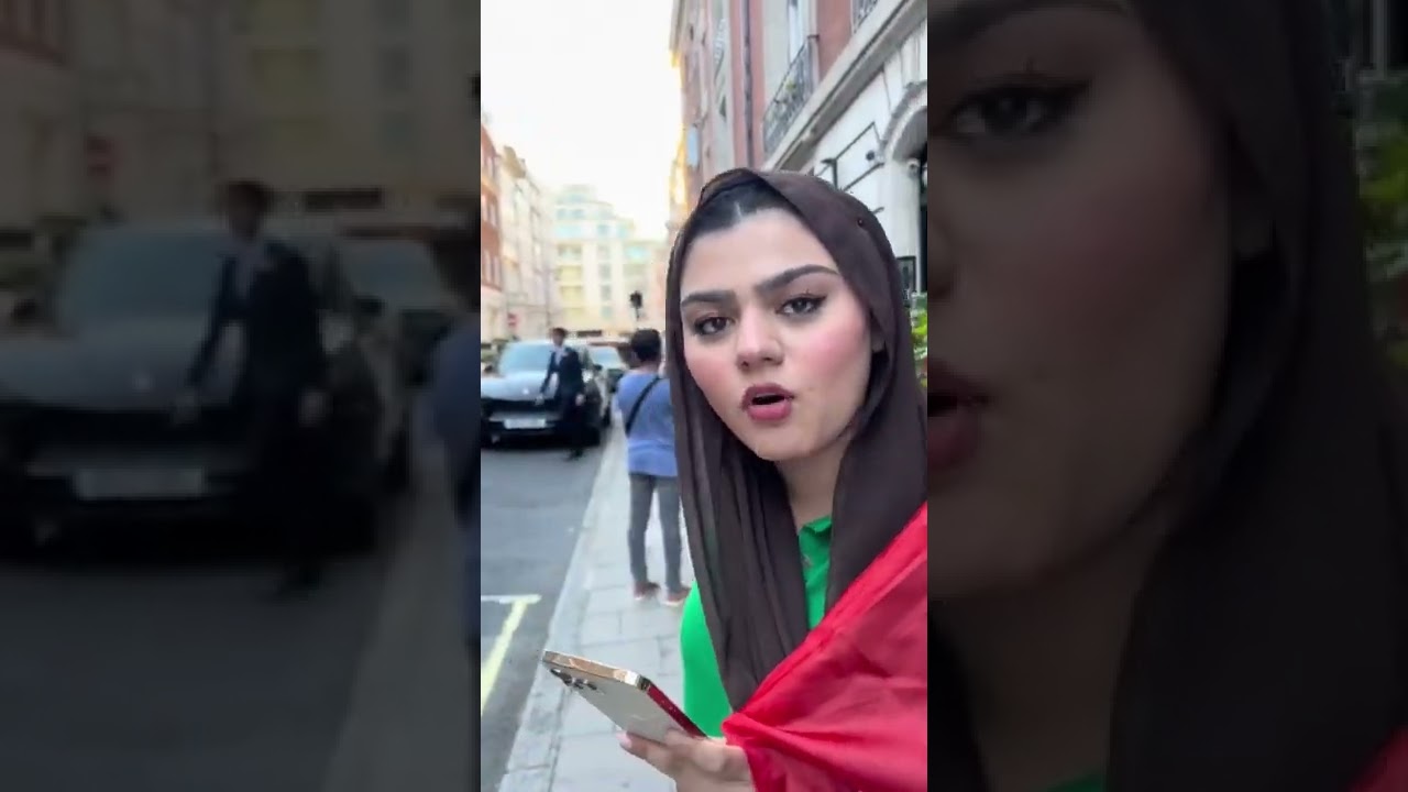 #pti #girl #protest in #london at out side of #nawazsharif #house #imrankhan