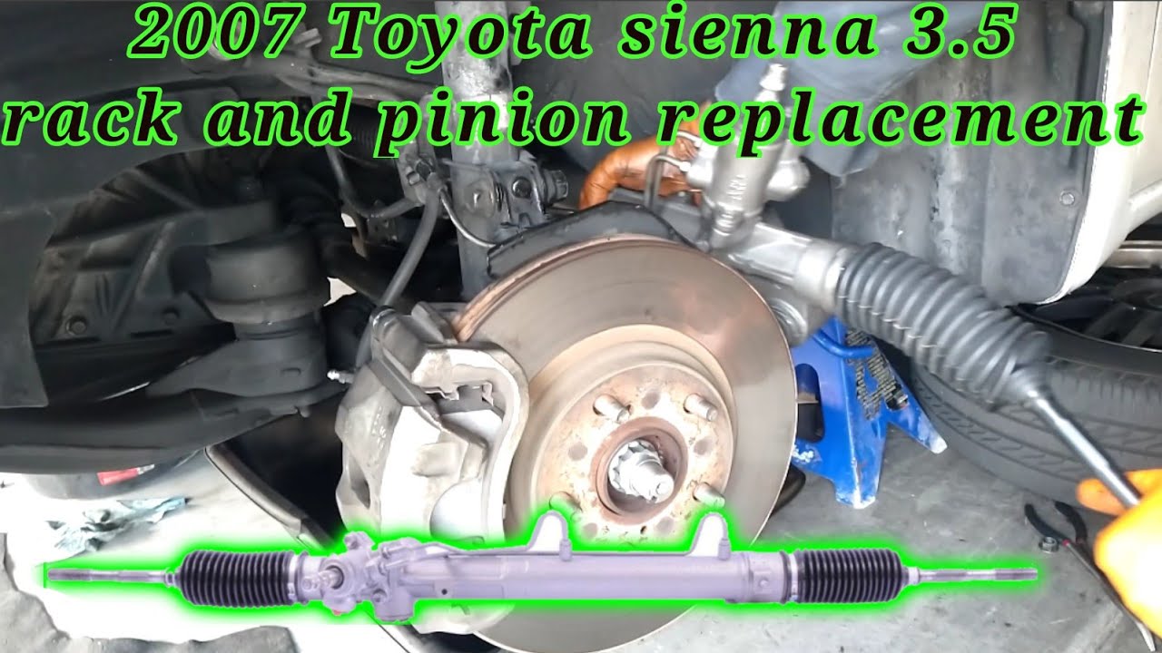 2007 Toyota sienna 3.5 Cómo cambiar el   rack and pinion (rack and pinion replacement)