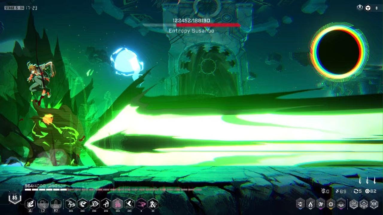 BlazBlue Entropy Effect X Susanoo Boss Fight