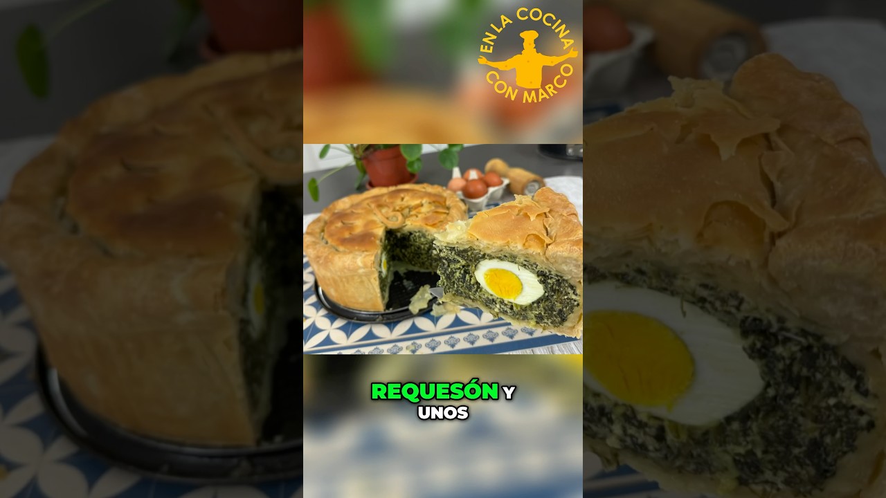 Tarta PASCUALINA 🐣 Receta tradicional a la antigua! #pascualina #recetasitalianas