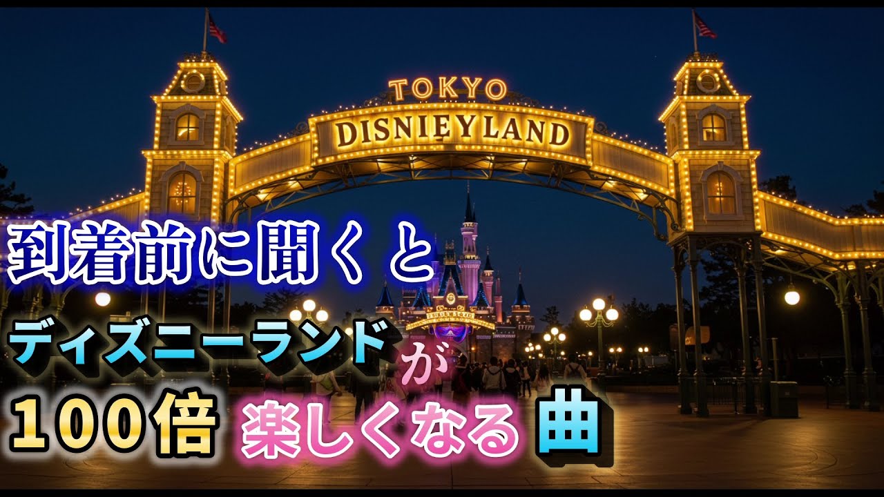 【聞き流し】これからディズニーランドに行く人が100倍楽しめる曲A song that makes going to Disneyland from now on 100 times more fun