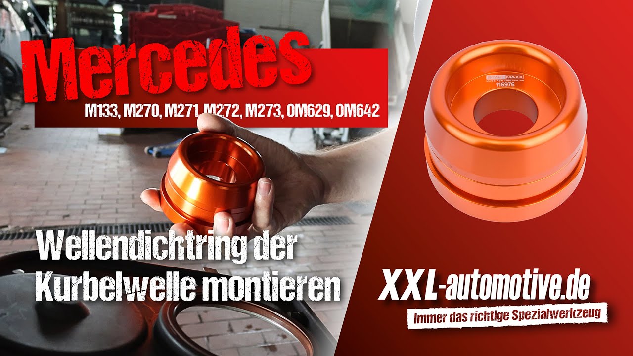 Mercedes M272: Wellendichtring der Kurbelwelle tauschen – So einfach geht's!