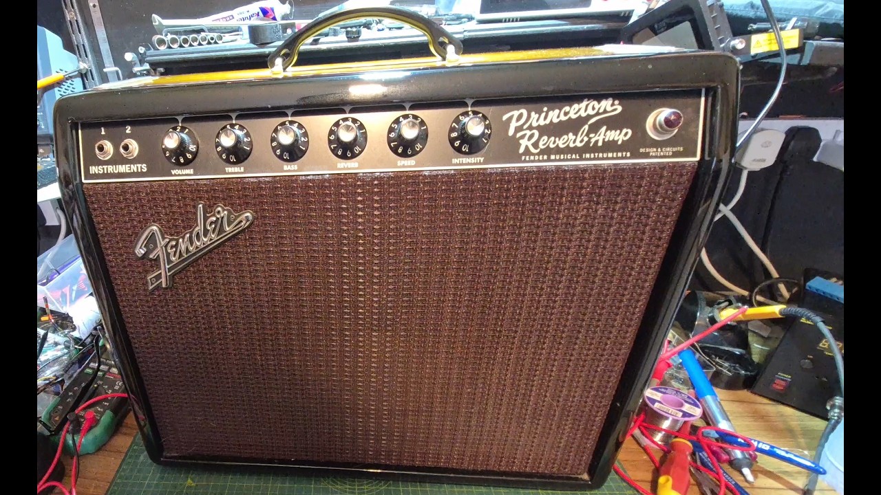 Fender FSR Princeton 65 Reverb Guitar Amplifier Service and Demo