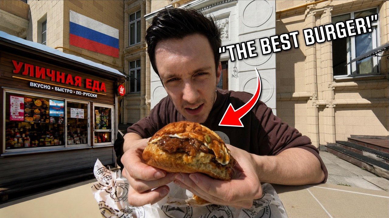 Hidden Russian street food in Moscow... The burgers are this good?!