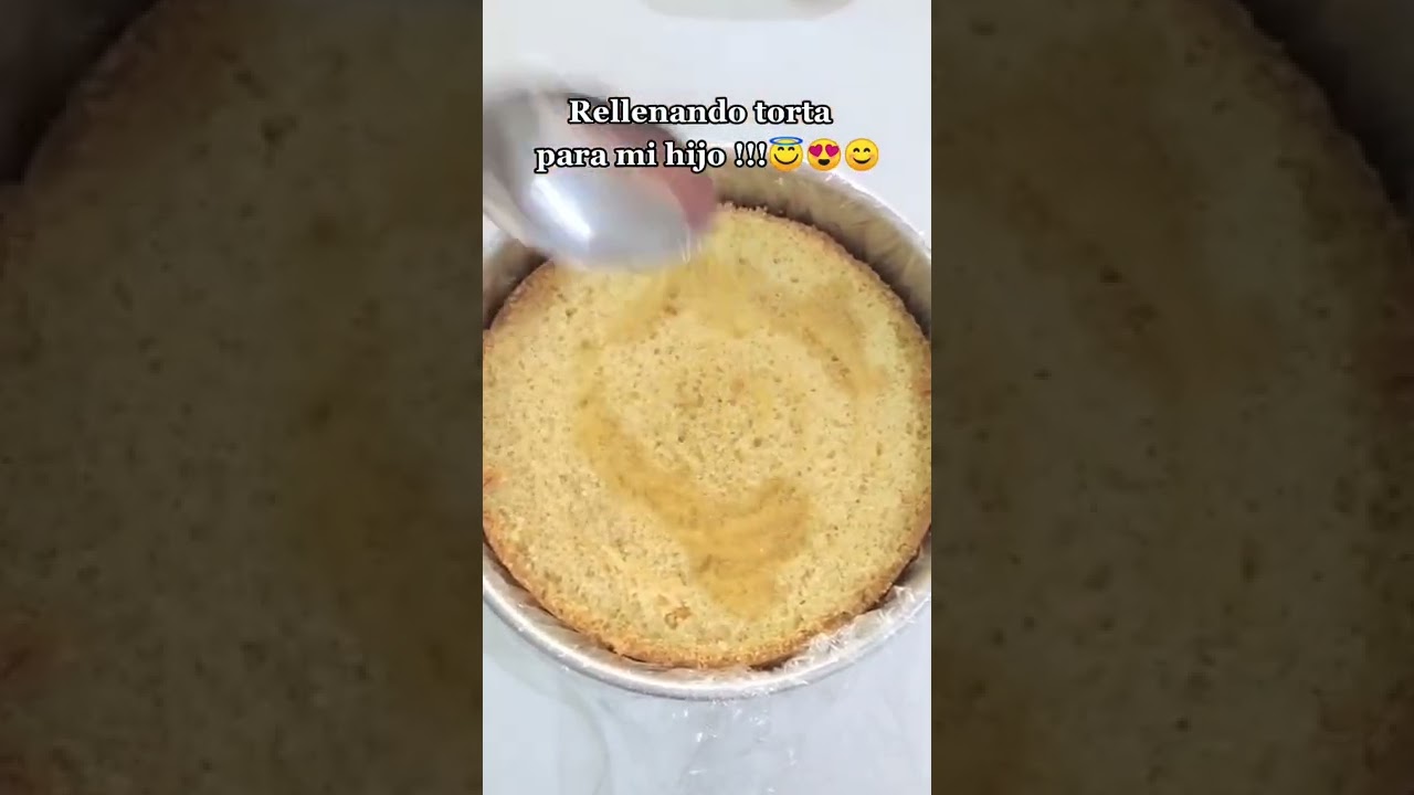 C&oacute;mo rellenar una torta f&aacute;cil !#pasteleria #tortas #bizcochuelo #relleno#dulcedeleche