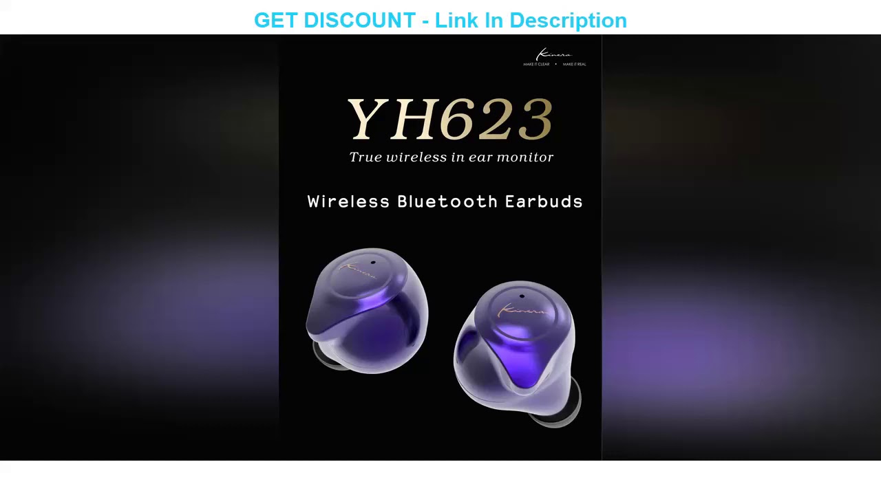 ✅ KINERA YH623 TWS moniteur écouteurs sans fil Bluetooth 5.0 bruit-annulation écouteurs HIFI DJ éco