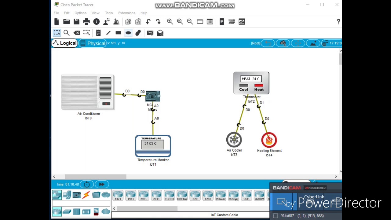 Aire acondicionado - Cisco Packet Tracer