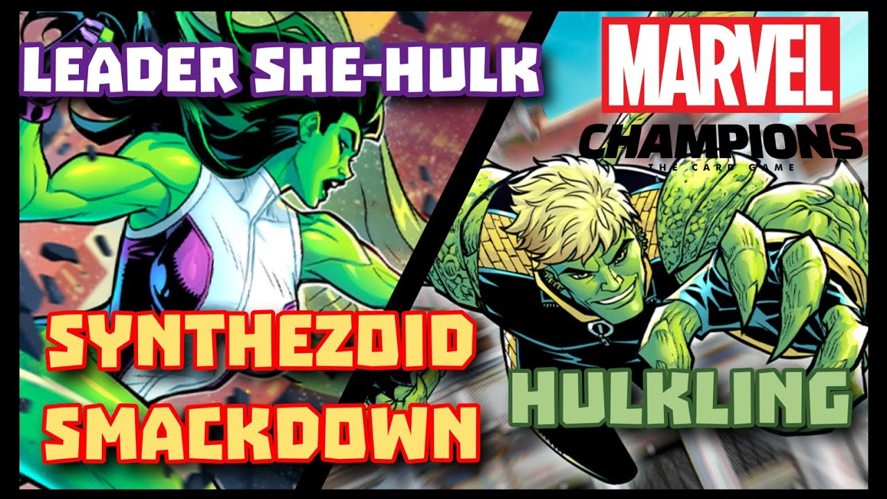 Marvel Champions LCG Synthezoid Smackdown Hulkling Vs. Leader She-Hulk