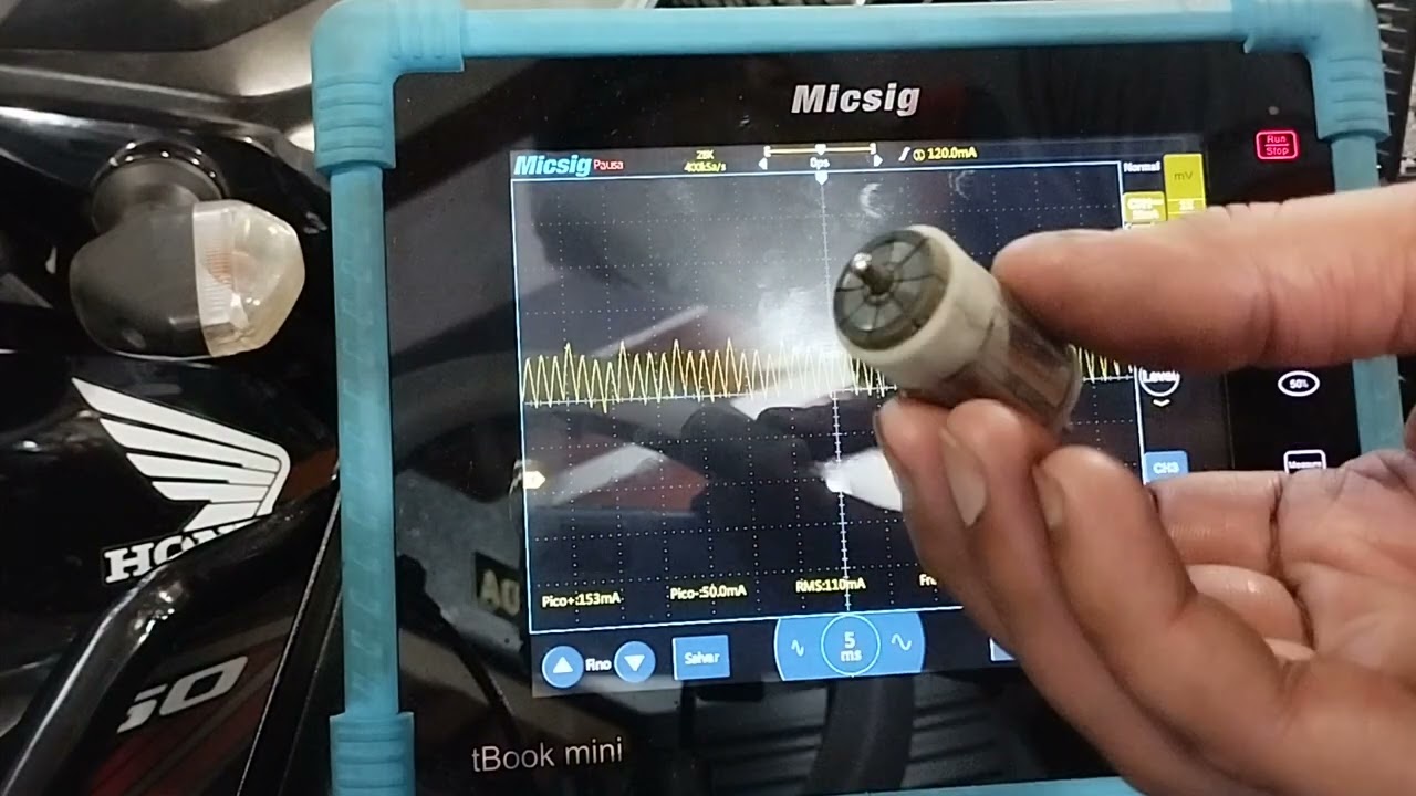 Aula Sobre Osciloscópio, Análise da Bomba de combustível 👊🏾 @Micsig Oscilloscope