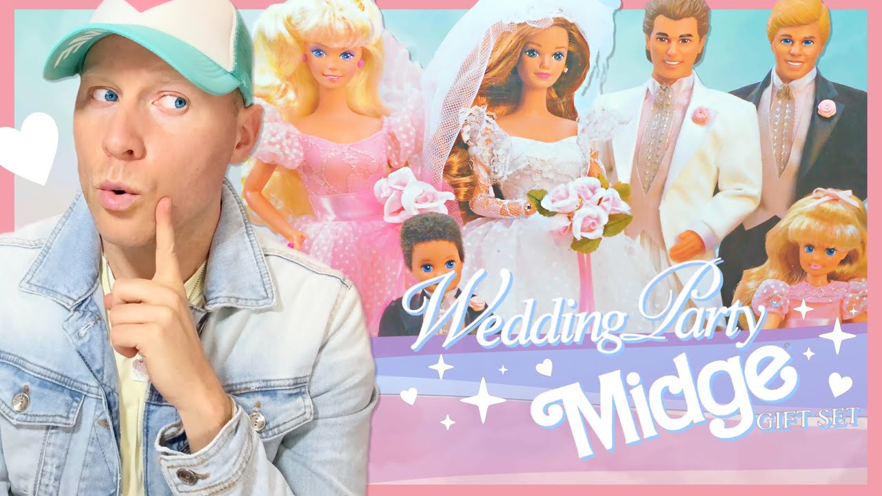 Wedding Party Midge 1990 (6 Doll Gift Set) Unboxing and Glow-Up!