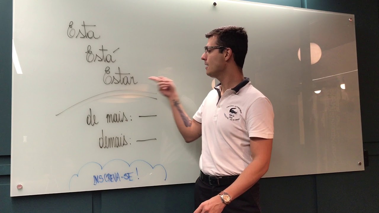 NÃO ERRE MAIS: esta, está e estar