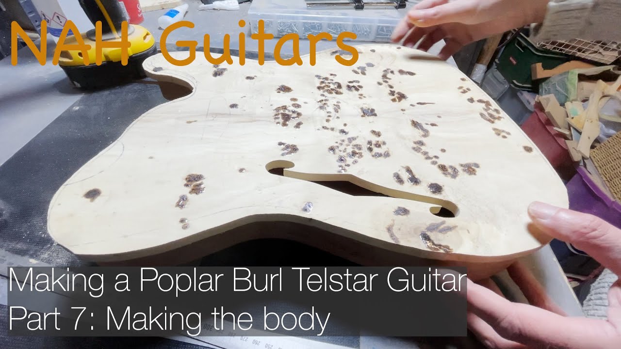 Poplar Burl Telstar Guitar: Part 7: Making the body