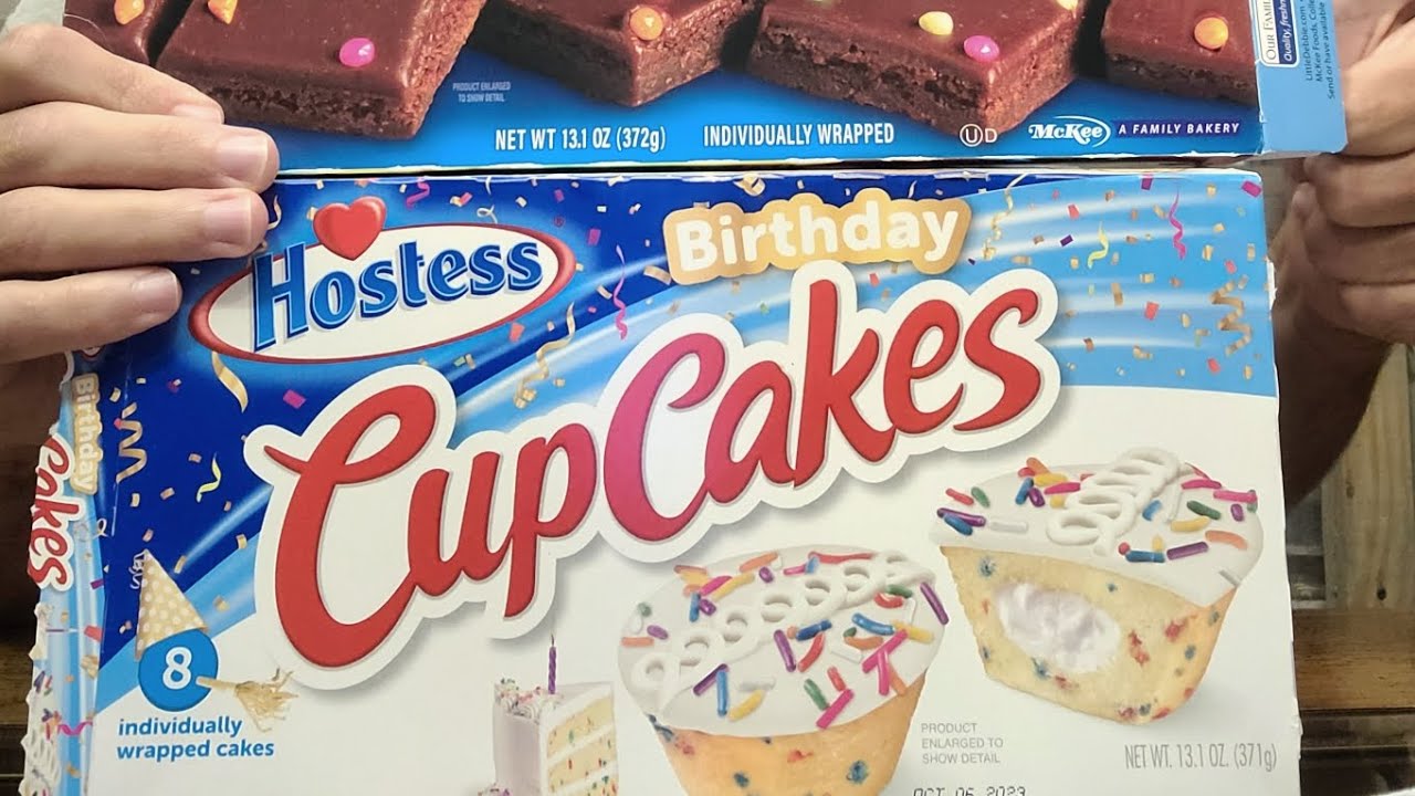 New! Hostess Birthday Cupcakes Food Review  