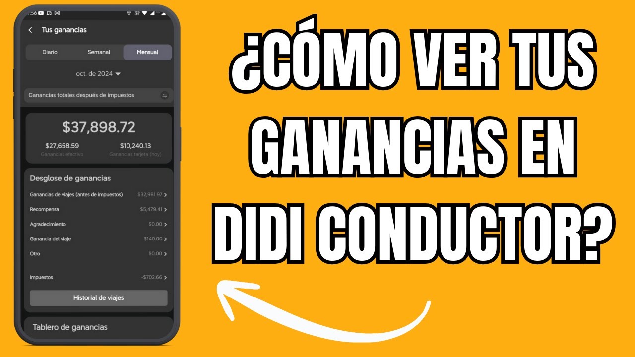¿Cómo ver tus ganancias en Didi Conductor?