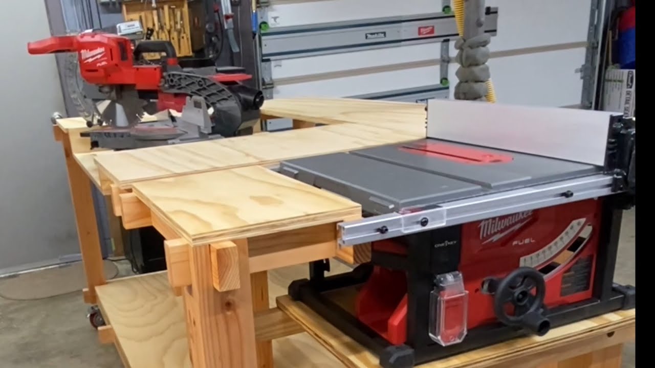 Ultimate Milwaukee Flip-Top Workbench Build (Full Video) #DIY #Woodworking #Milwaukee