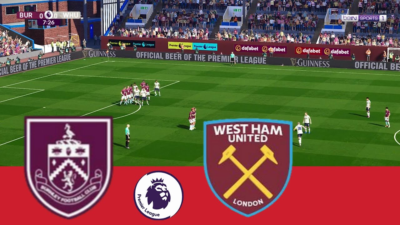 Burnley vs West Ham | LIVE | Premier League | PES 2021