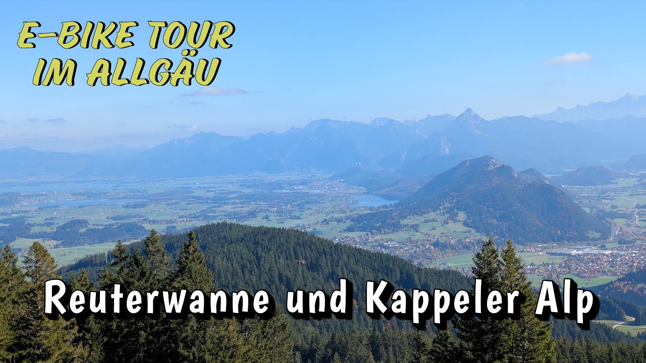 E bike Tour im Allgäu zur Reuterwanne und Kappeler Alpe.