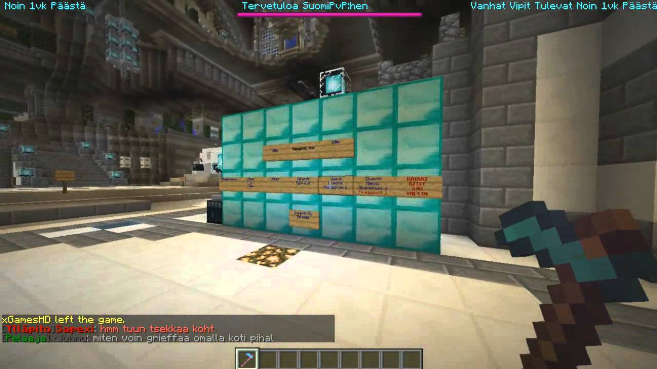 SuomiPvP 24/7 - 1.7.9 - NonPvP/PvP Raid Factions Premium Minecraft Serveri