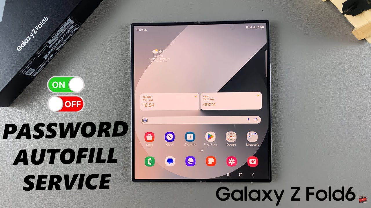 How To Enable / Disable Password Autofill Service On Samsung Galaxy Z Fold 6