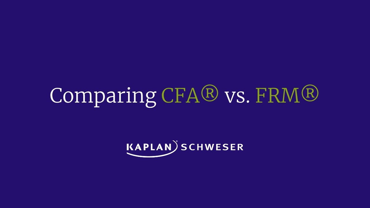 CFA vs. FRM: Which Designation is Best For Me?