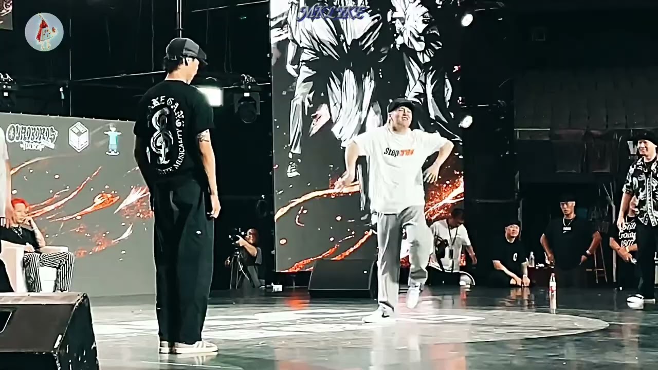 【Mklike】 钟晨 米震  vs  PARK 文彰 popping 2vs2/  南京 WDC 总决赛 世界街舞大赛
