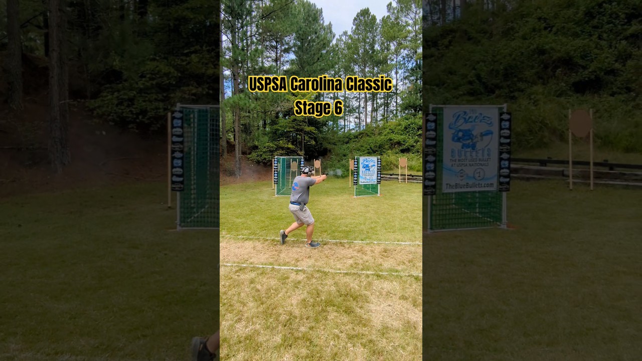 USPSA Carolina Classic Stage 6 with Glock 17 #shootingsport #uspsacarryoptics #practicalshooting