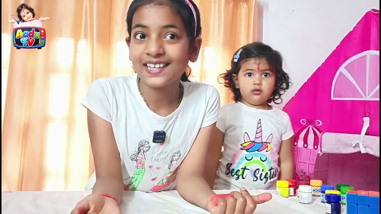 Colours name learning || with Aadu || #aadutv #colourlearning #videoforkids #hindicartoon 