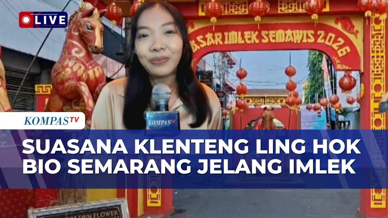 Suasana Persiapan Imlek di Klenteng Ling Hok Bio Semarang, Ini Rangkaian Acaranya | SAPA MALAM
