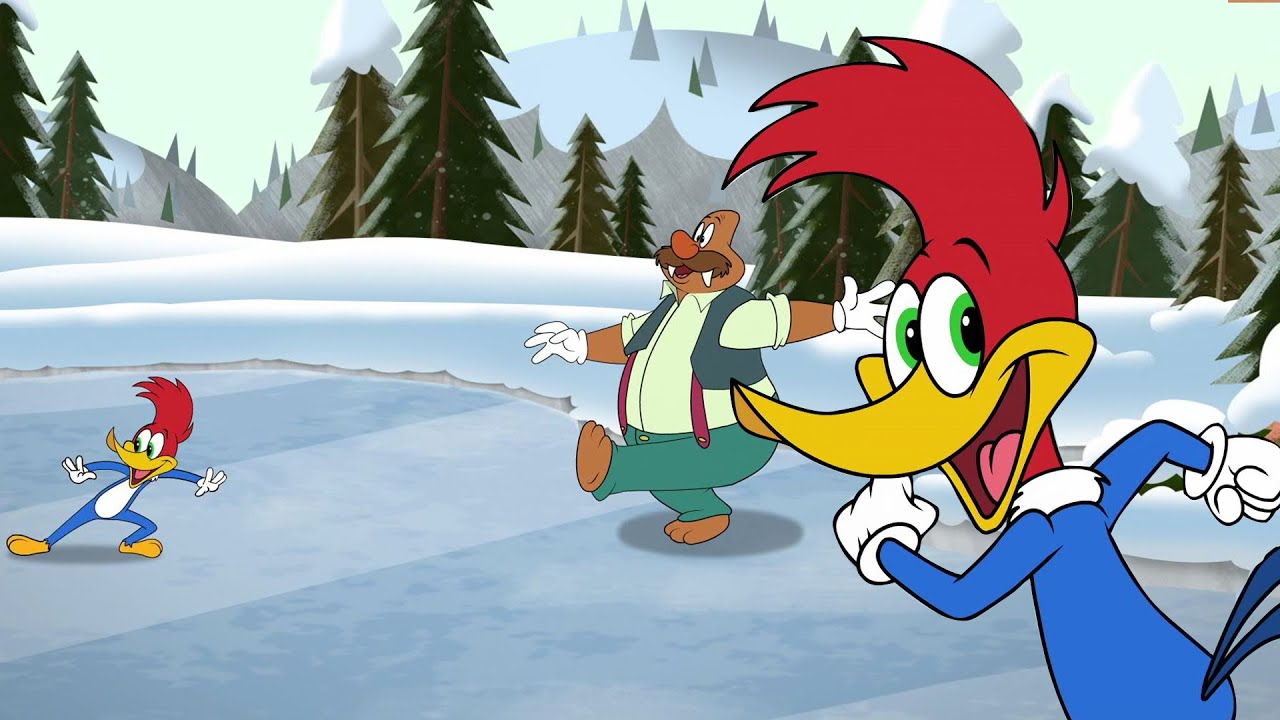 ¡Woody va a patinar sobre hielo! | El Pájaro Loco